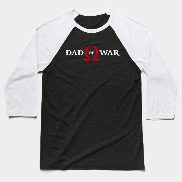 Dad of War Baseball T-Shirt by thegameme